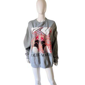 Jolie Noire "In Her Shoes" Graphic Print Sweatshirt Size XXL